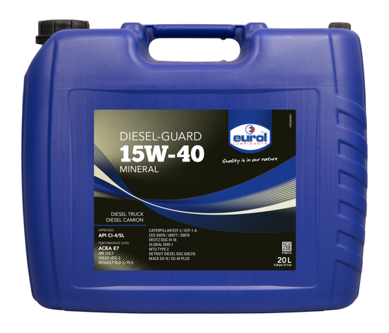 EUROL Diesel-Guard 15W40  mineral bazlı SHPD Motor Yağı  (E100112-20L) resmi