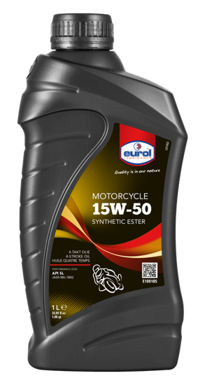 EUROL 15W50 Syn  Yarı Sentetik  Motosiklet Yağı  4T (E100185-1L) resmi